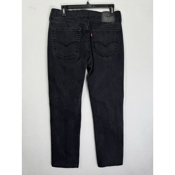 Levis 514 Jeans Mens 32x32 Black Straight Leg Denim Pants Cotton Blend Stretch - Picture 3 of 9